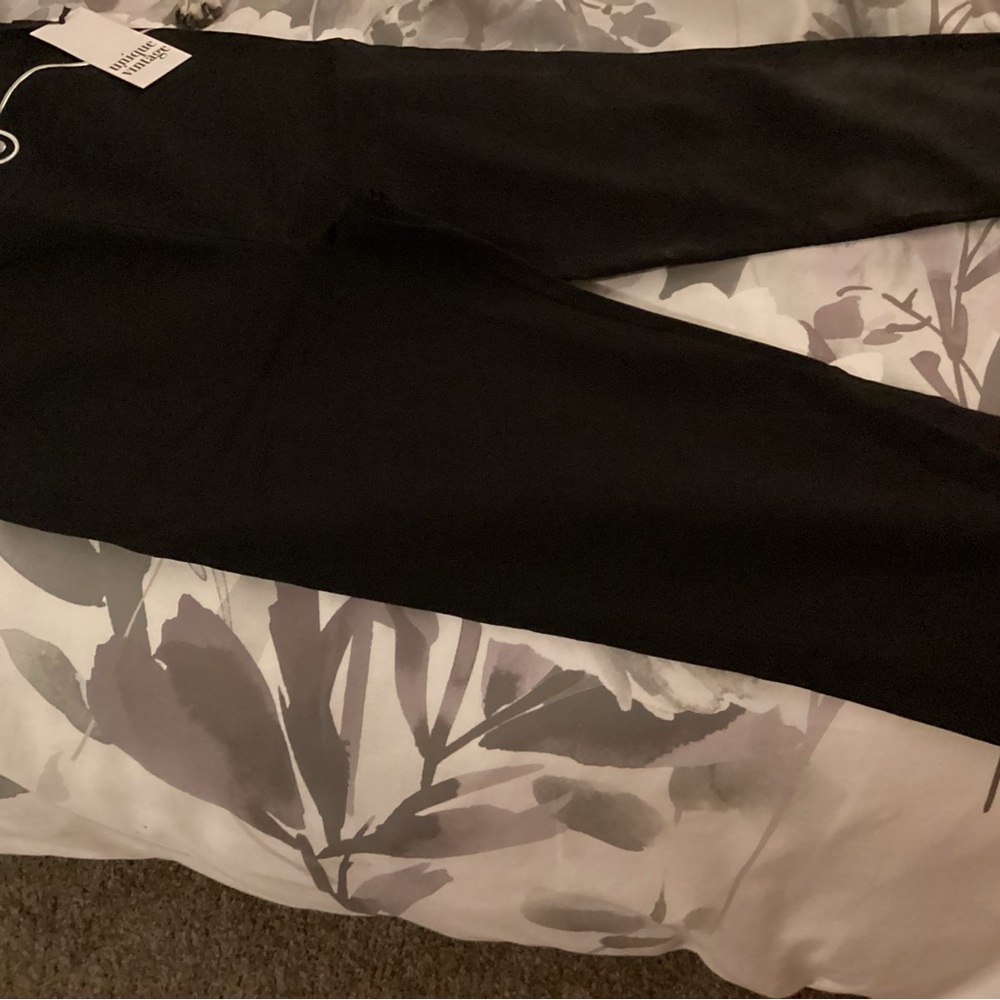 Unique Vintage Black Skinny Pants